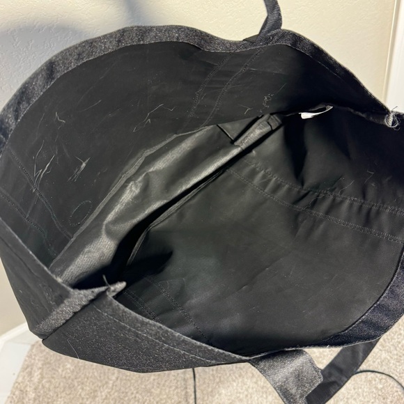 Black tote bag shoulder straps - Picture 3 of 5